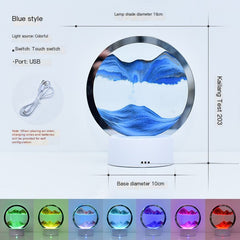 RGB LED Sandscape Table Lamp with Moving Sand Art