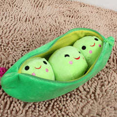 Plush Toy Pea Pod Pillow Cushion