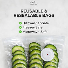Vacuum Food Storage Bag Set with Electric Pump