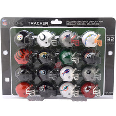 Riddell 32 Piece NFL Helmet Tracker Set - Gumball Size Helmets - All NFL Current Logos - New 2024 Set
