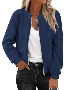 Zeagoo Womens Fall Fashion Jacket Oversized Fleece Shacket Jacket Outerwear Clothes Winter Coats with Pockets