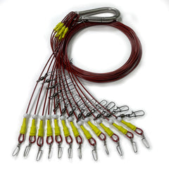ZLEYECZ Duck Decoy Weights Pre-Rigged Hunting Anchors Stainless Steel wirerope and Coated Stainless Swivel and carabiners Geese and Duck Hunting Waterfowl Hunting.