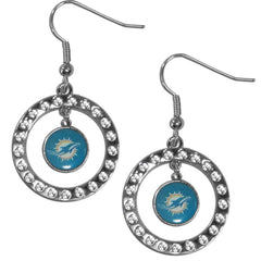 NFL Miami Dolphins Rhinestone Earrings